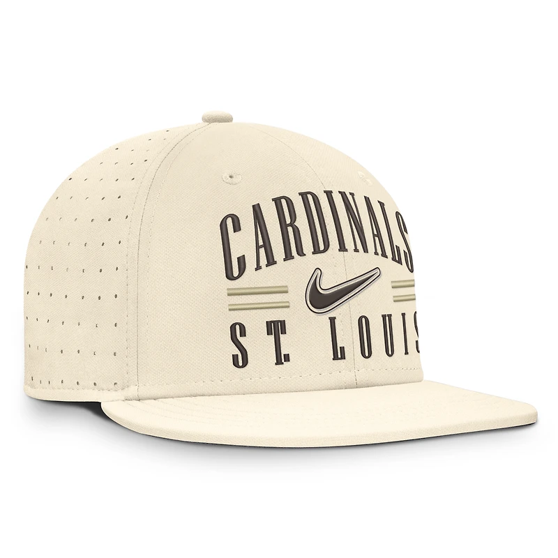 Men's Nike Natural St. Louis Cardinals True Dri-FIT AeroBill Fitted Hat