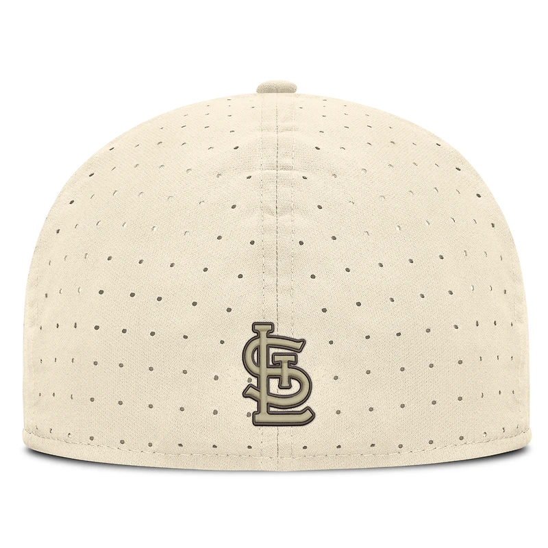 Men's Nike Natural St. Louis Cardinals True Dri-FIT AeroBill Fitted Hat