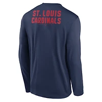 T-shirt à manches longues Nike Dri-FIT Legend 2-Hit bleu marine pour homme