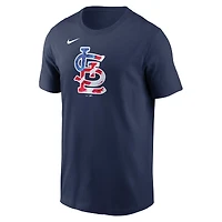 T-shirt Nike Americana bleu marine pour homme des Cardinals de Saint-Louis