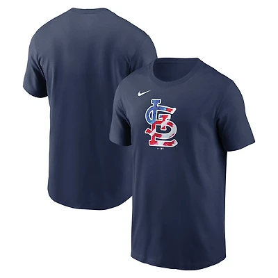 T-shirt Nike Americana bleu marine pour homme des Cardinals de Saint-Louis