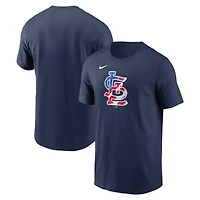 T-shirt Nike Americana bleu marine pour homme des Cardinals de Saint-Louis