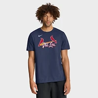 Men's Nike Navy St. Louis Cardinals City Connect Large Logo T-Shirt
