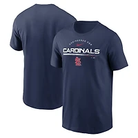 T-shirt Nike St. Louis Cardinals Team Engineered Performance pour homme - Bleu marine