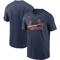 T-shirt Nike St. Louis Cardinals Team Wordmark pour homme - Bleu marine