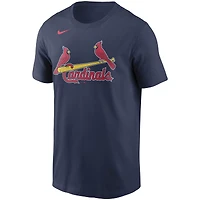 T-shirt Nike St. Louis Cardinals Team Wordmark pour homme - Bleu marine