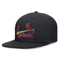 Men's Nike Navy St. Louis Cardinals Wordmark Dri-FIT Round Bill True Fitted Hat