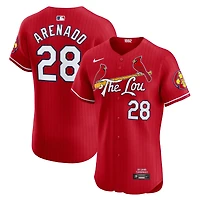 Maillot de joueur Nike Nolan Arenado St. Louis Cardinals 2024 City Connect Elite rouge pour homme
