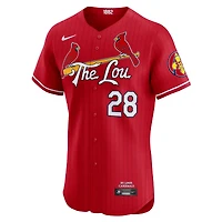 Maillot de joueur Nike Nolan Arenado St. Louis Cardinals 2024 City Connect Elite rouge pour homme