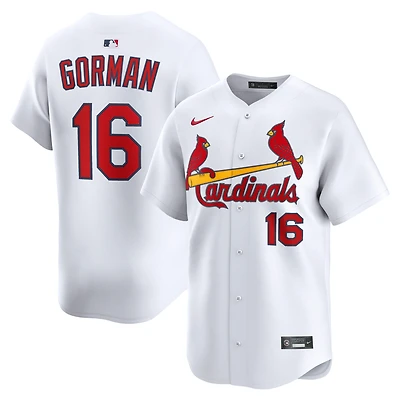 Maillot de joueur alternatif Nike Nolan Gorman blanc des Cardinals St. Louis pour homme