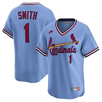 Maillot Nike Ozzie Smith bleu pour homme des Cardinals de St. Louis, collection rétro Cooperstown limitée