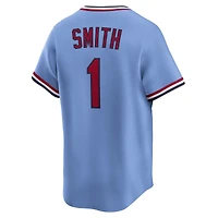 Maillot Nike Ozzie Smith bleu pour homme des Cardinals de St. Louis, collection rétro Cooperstown limitée
