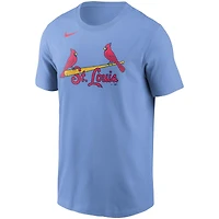 T-shirt avec nom et numéro des Cardinals de Saint-Louis Nike Paul Goldschmidt pour homme, bleu clair