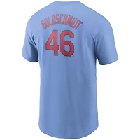 Men's Nike Paul Goldschmidt Light Blue St. Louis Cardinals Name & Number T-Shirt
