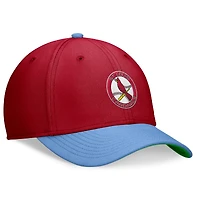 Casquette de performance Nike rouge/bleu clair St. Louis Cardinals Cooperstown Collection Rewind Swooshflex pour hommes