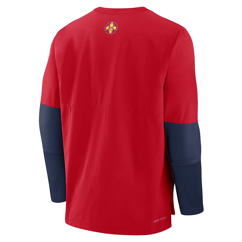 Pull léger Nike rouge City Connect 2025 des Cardinals de Saint-Louis pour homme, collection authentique, Player Dri-FIT