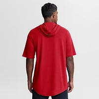 Men's Nike Red St. Louis Cardinals Arched Wordmark Tri-Blend Hooded T-Shirt