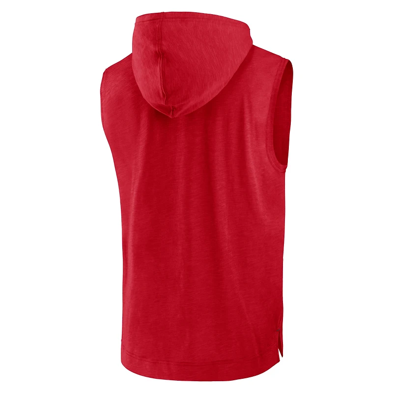 T-shirt à capuche sans manches Nike St. Louis Cardinals Athletic pour homme, rouge