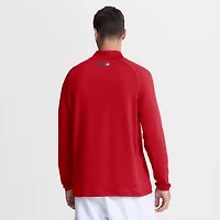 Men's Nike Red St. Louis Cardinals Authentic Collection Dri-FIT Raglan Half-Zip Pullover