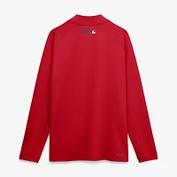 Pull Nike Authentic Collection Dri-FIT Raglan demi-zip pour homme, rouge, St. Louis Cardinals