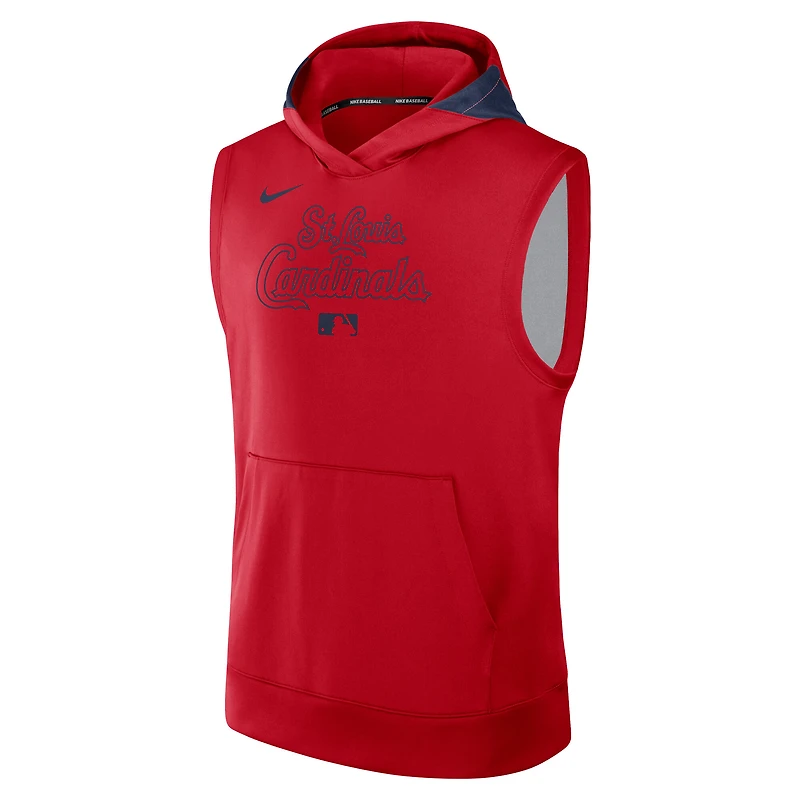 Men's Nike Red St. Louis Cardinals Authentic Collection Dri-FIT Sleeveless Hoodie