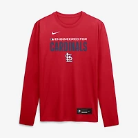 Men's Nike Red St. Louis Cardinals Authentic Collection Legend Dri-FIT Long Sleeve T-Shirt