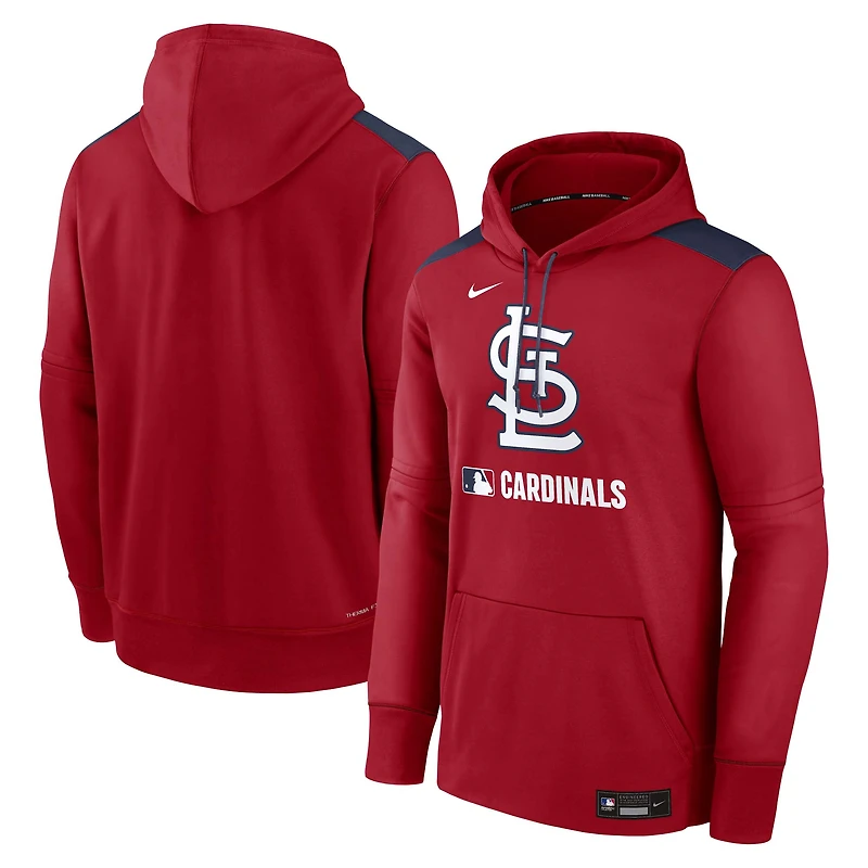 Men's Nike Red St. Louis Cardinals Authentic Collection Performance Pullover Hoodie
