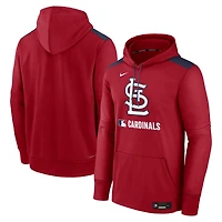 Men's Nike Red St. Louis Cardinals Authentic Collection Performance Pullover Hoodie