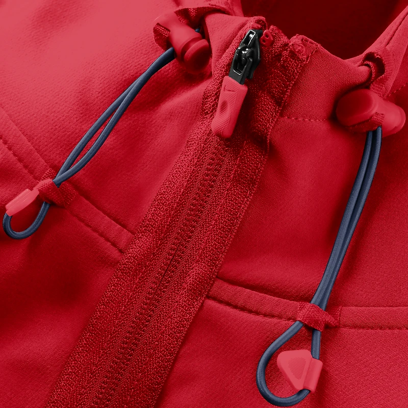 Men's Nike Red St. Louis Cardinals Authentic Collection Raglan Therma-FIT Full-Zip Hooded Jacket