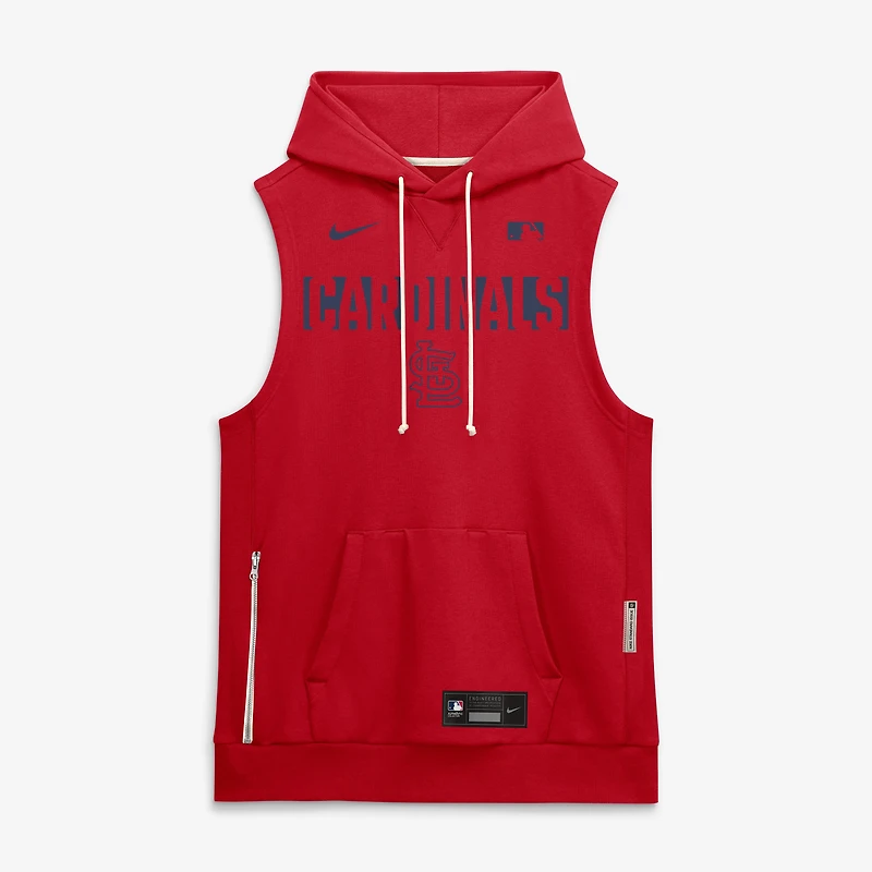 Men's Nike Red St. Louis Cardinals Authentic Collection Standard Issue Dri-FIT Sleeveless Hoodie