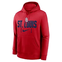Men's Nike Red St. Louis Cardinals Club Slack Pullover Hoodie