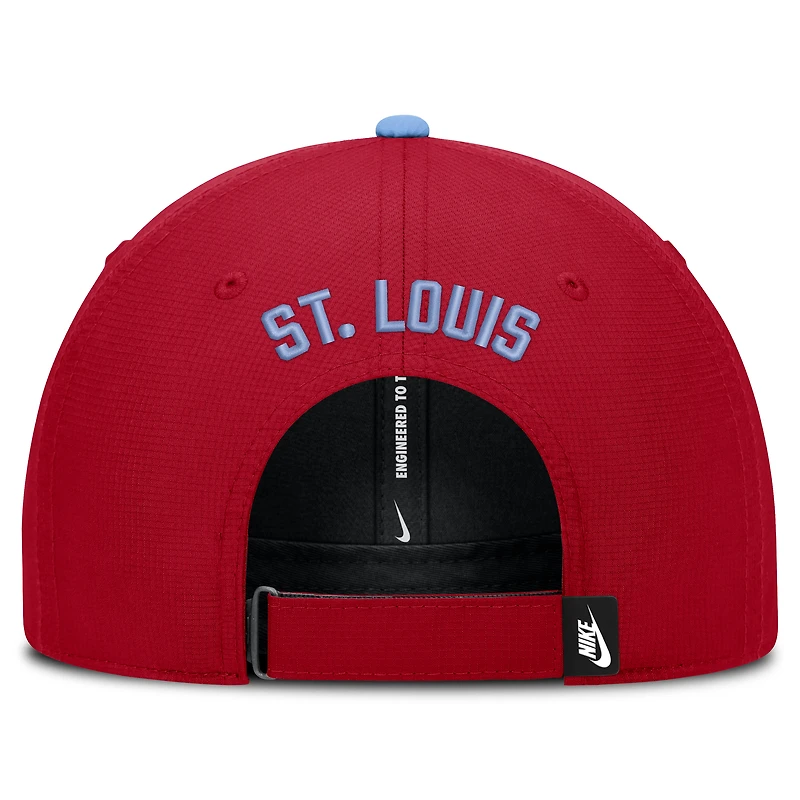 Casquette ajustable Nike rouge St. Louis Cardinals Cooperstown Club Dri-FIT pour homme