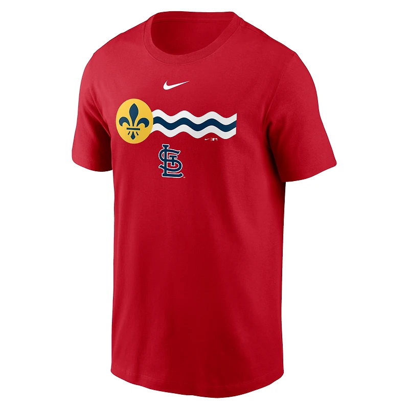 T-shirt Nike rouge avec logo de l'équipe locale des Cardinals St. Louis pour homme
