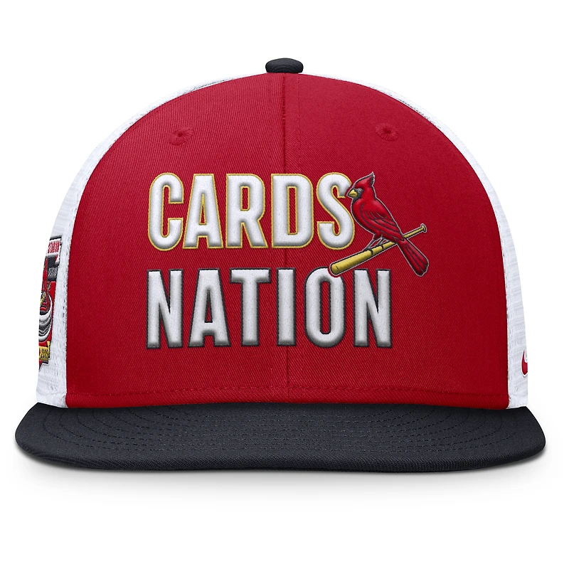 Casquette Snapback Nike Pro Trucker rouge pour homme des Cardinals de St. Louis