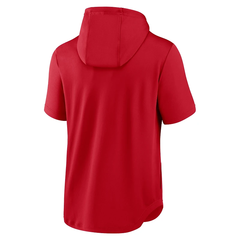 Chandail à capuchon enfiler manches courtes pour homme Saint Louis Cardinals Springer Nike rouge