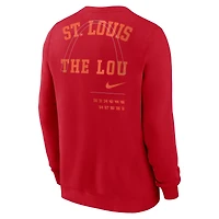 Men's Nike Red St. Louis Cardinals Statement Ball Game Fleece Pullover Sweatshirt