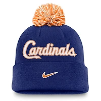 Men's Nike  Royal St. Louis Cardinals Peak Cuffed Knit Hat with Pom