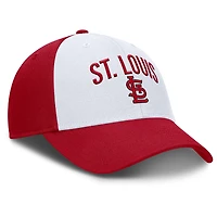 Casquette ajustable Nike blanche/rouge pour homme St. Louis Cardinals Club Performance