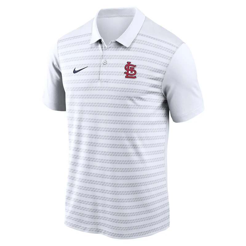 Polo Nike blanc St. Louis Cardinals Authentic Collection Victory Dri-FIT pour homme