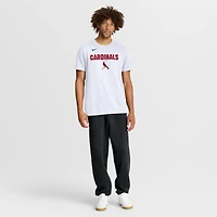 T-shirt Nike blanc pour homme, logo des Cardinals de Saint-Louis en gras