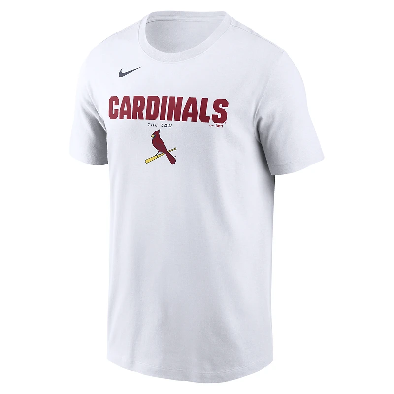 Men's Nike White St. Louis Cardinals Bold Team Name T-Shirt