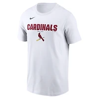 Men's Nike White St. Louis Cardinals Bold Team Name T-Shirt