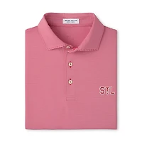 Men's Peter Millar Red St. Louis Cardinals Jubilee Stripe Stretch Jersey Polo