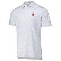 Men's Peter Millar White St. Louis Cardinals Batter Up Performance Jersey Polo