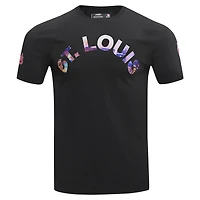 T-shirt noir Pro Standard pour hommes, St. Louis Cardinals, paysage urbain