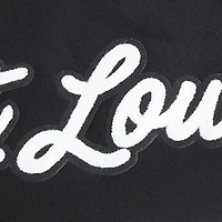 Men's Pro Standard Black St. Louis Cardinals Paint The City Dropped Shoulder Pullover Sweatshirt