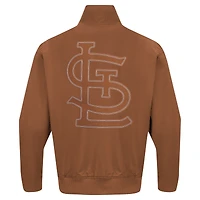 Men's Pro Standard Brown St. Louis Cardinals Paint The City Twill Full-Zip Jacket