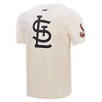 Men's Pro Standard Cream St. Louis Cardinals Club Member Badge T-Shirt