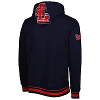 Men's Pro Standard Navy St. Louis Cardinals Mash Up Logo Pullover Hoodie