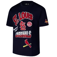 T-shirt à épaules tombantes Turn It Up Pro Standard bleu marine pour homme des Cardinals de St. Louis